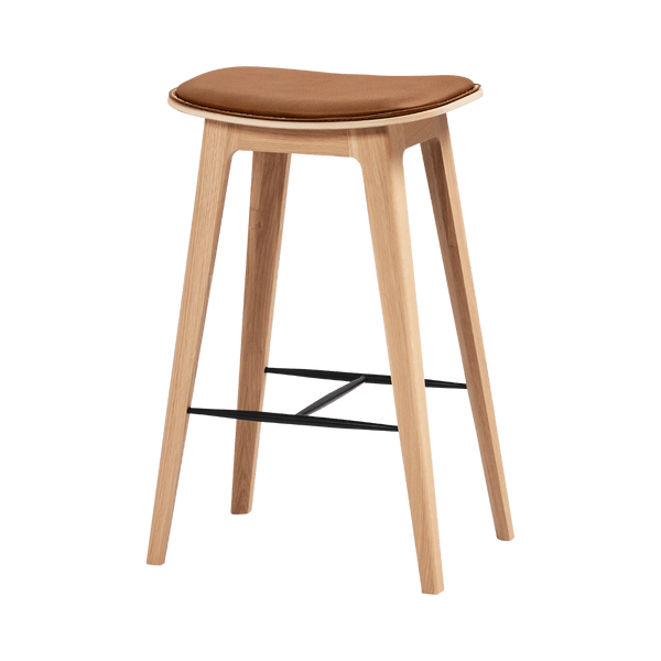 variant_SACKit - 8594319% | Nordic Bar Stool - Oak with stitches [Contract] - 68 cm Terra Black | SACKit