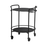Serving Table w/ Nordic Serving Tray | Serving Table w/ Nordic Serving Tray - Black Stained Oak | SACKit
