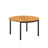 Patio Dining Table Ø133 + Patio Chair no. One S2 | Patio Dining Table Ø133 + Patio Chair no. One S2 - Black Cobana Sand Melange - SACKit - Danmark