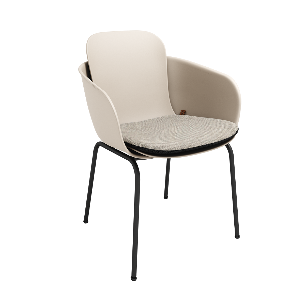 Patio Chair no. One sædehynde i Cobana Sand Melange farve til udendørs brug.