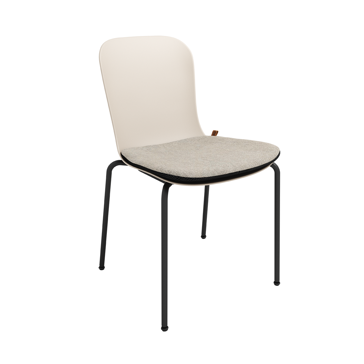 Patio Chair no. One sædehynde i Cobana Sand Melange til udendørs brug med skridsikker bagside.