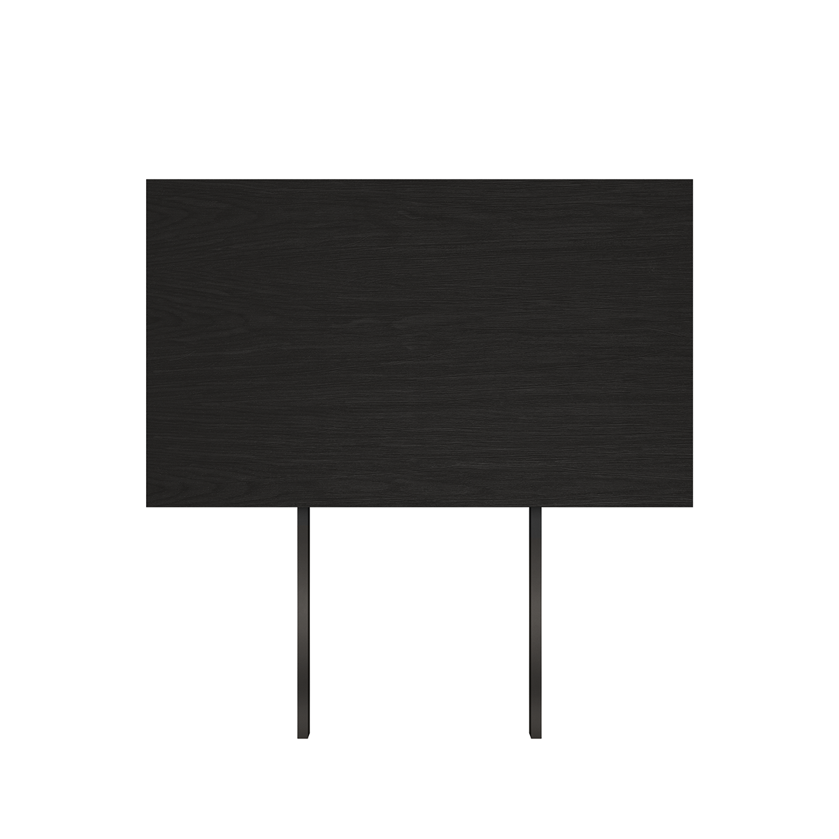 Sortbejdset egetræsfiner tillægsplade til Edge Dining Table, 60x90 cm, med tværgående træårer.