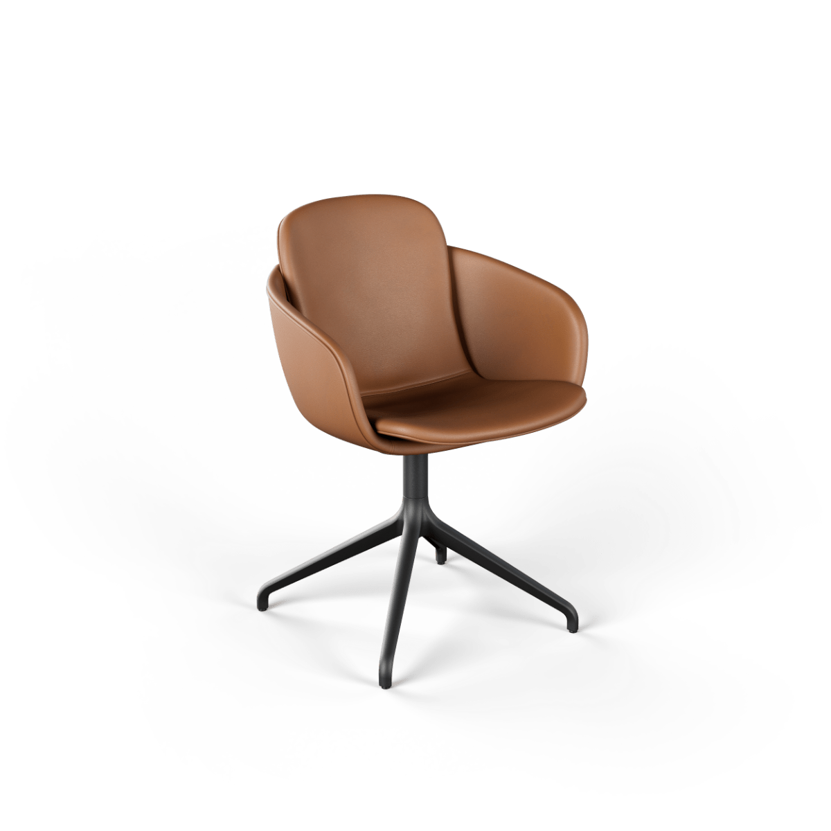  | Chair no. One S2 Black Swivel [Contract] - TERRA Black Uden returdrej | SACKit