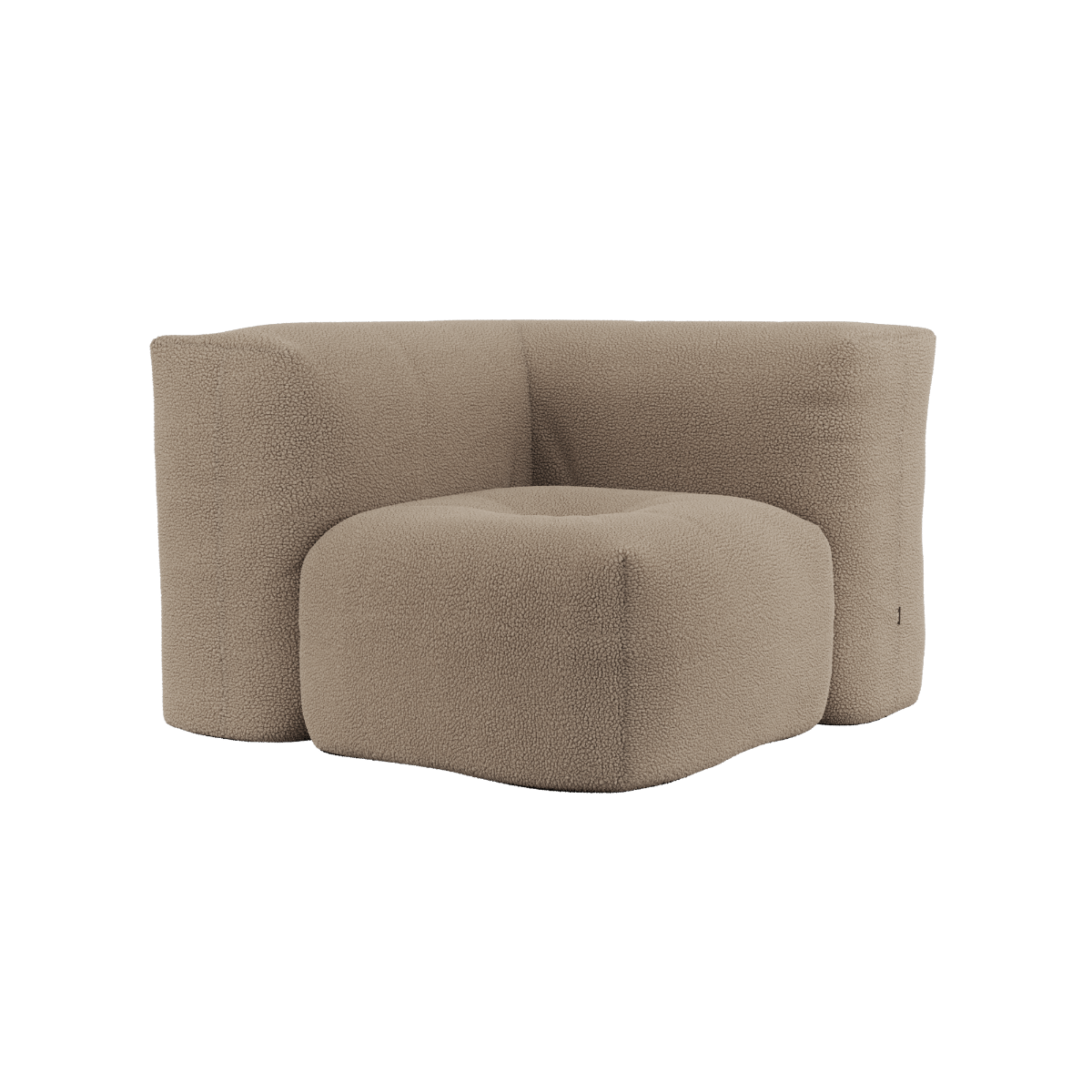 variant_8901101% | Soft Sofa Indoor - Corner - Teddy Brown | SACKit