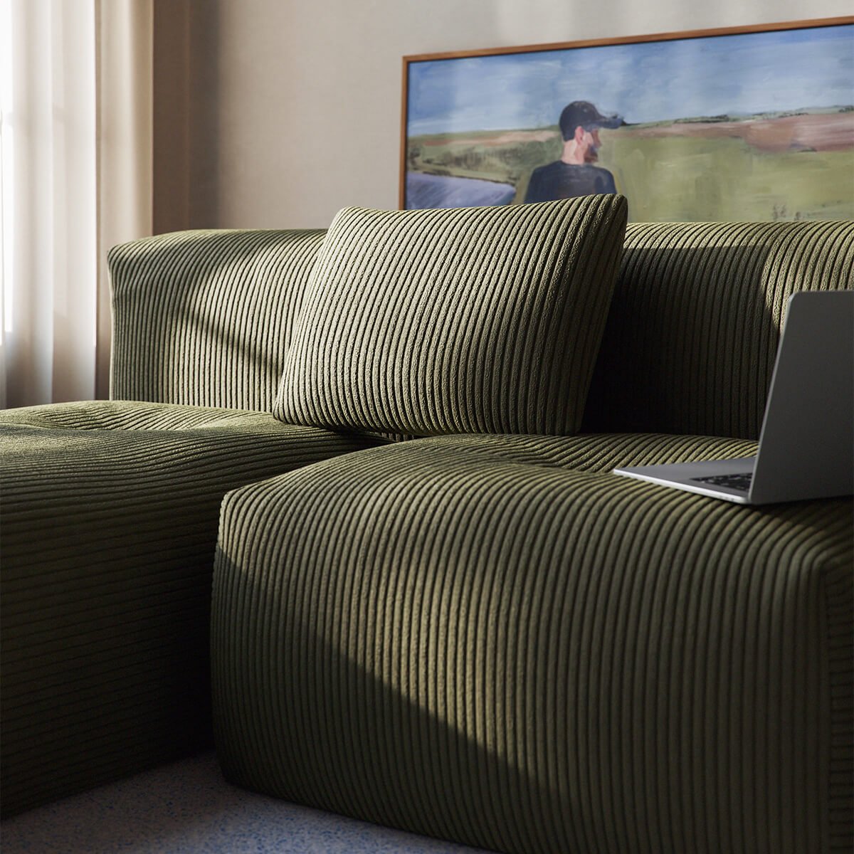 | Soft Sofa Indoor - Lounger - Corduroy Olive | SACKit | Soft Sofa Indoor - Lounger - Corduroy Olive | SACKit