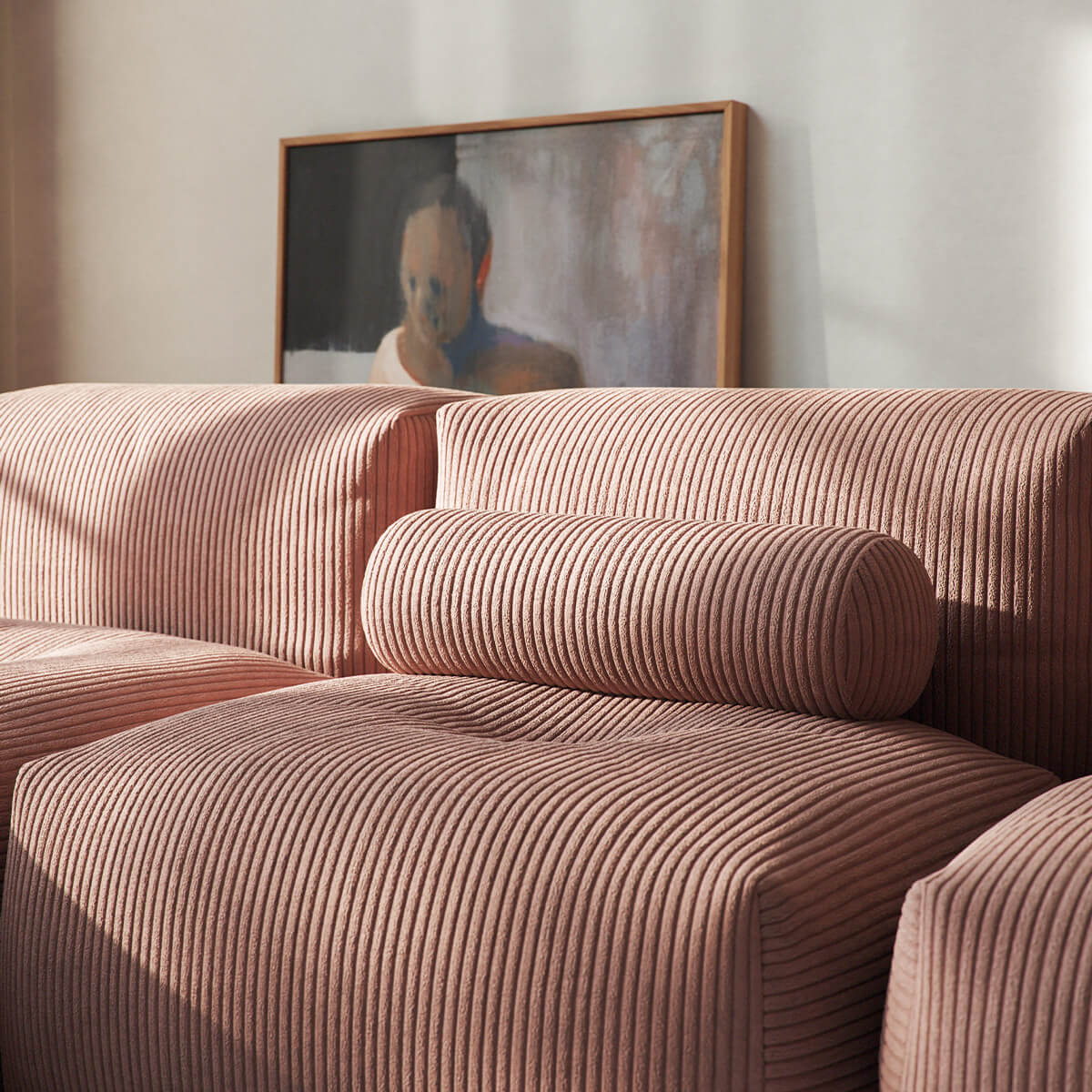  | Soft Sofa Indoor - 3 Seater - Corduroy Rose Uden puf | SACKit | Soft Sofa Indoor - 3 Seater - Corduroy Rose Uden puf | SACKit