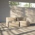  | Soft Sofa Indoor - 2 Seater - Teddy Beige | SACKit