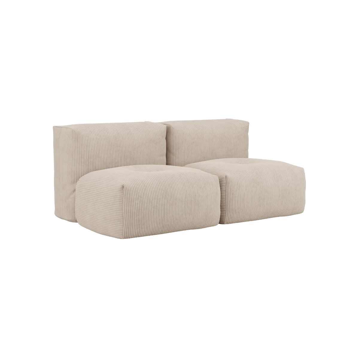 variant_8900603% | Soft Sofa Indoor - 2 Seater - Corduroy Beige | SACKit