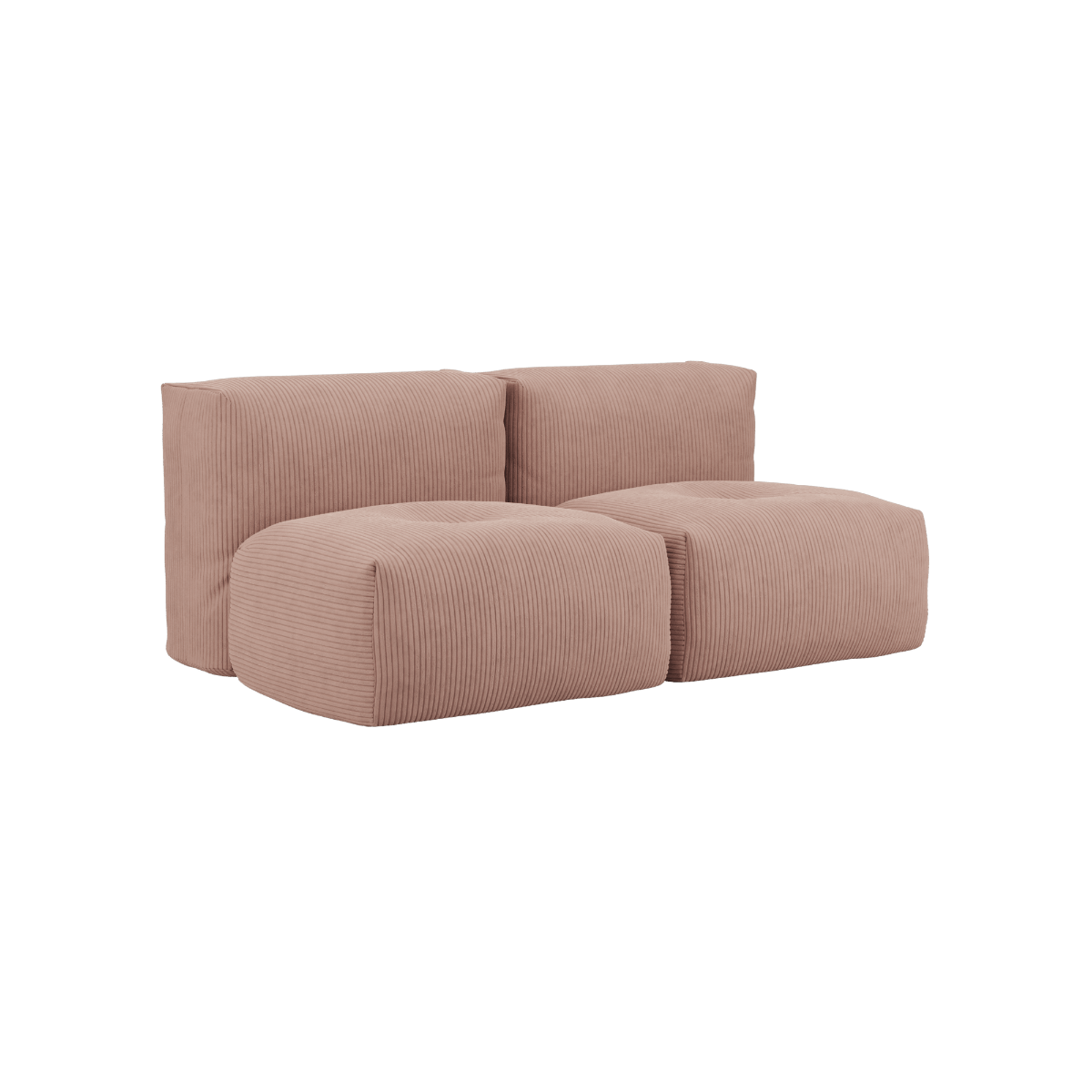 variant_8900604% | Soft Sofa Indoor - 2 Seater - Corduroy Rose | SACKit