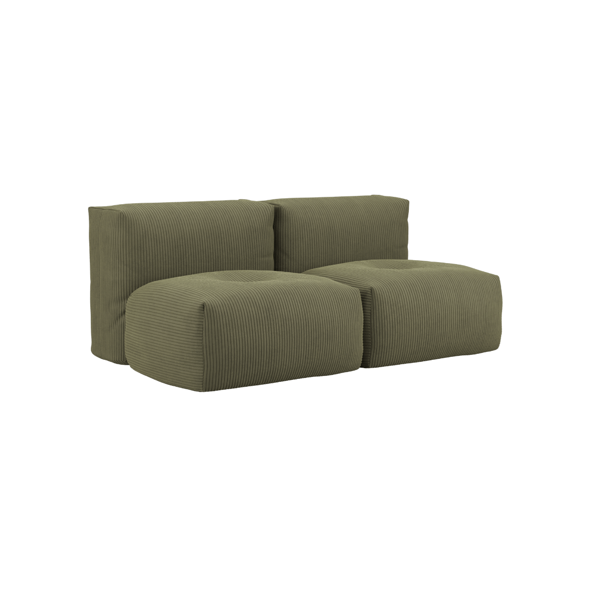 variant_8900605% | Soft Sofa Indoor - 2 Seater - Corduroy Olive | SACKit