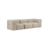  | Soft Sofa Indoor - 3 Seater - Teddy Beige Uden puf | SACKit