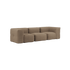  | Soft Sofa Indoor - 3 Seater - Teddy Brown Uden puf | SACKit
