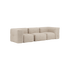  | Soft Sofa Indoor - 3 Seater - Corduroy Beige Uden puf | SACKit