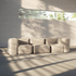 | Soft Sofa Indoor - Corner - Corduroy Beige | SACKit