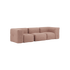  | Soft Sofa Indoor - 3 Seater - Corduroy Rose Uden puf | SACKit