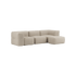  | Soft Sofa Indoor - 3 Seater - Teddy Beige Med puf | SACKit