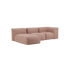  | Soft Sofa Indoor - 3 Seater w/ Lounger - Corduroy Rose | SACKit