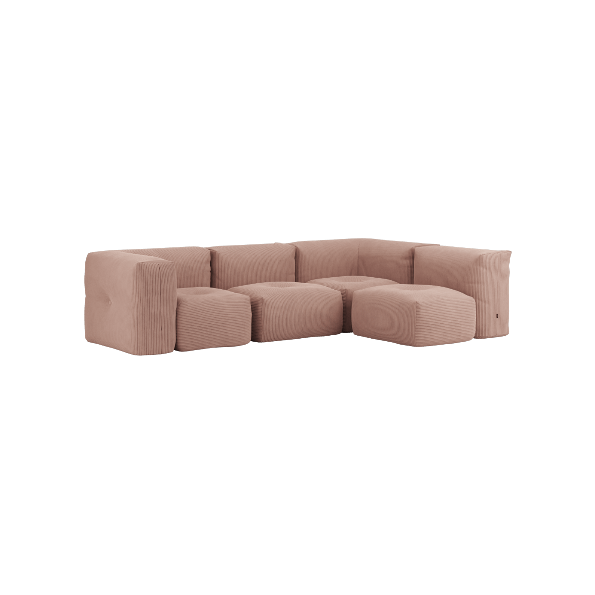 variant_8900628% | Soft Sofa Indoor - 4 Seater Corner Sofa - Corduroy Rose | SACKit
