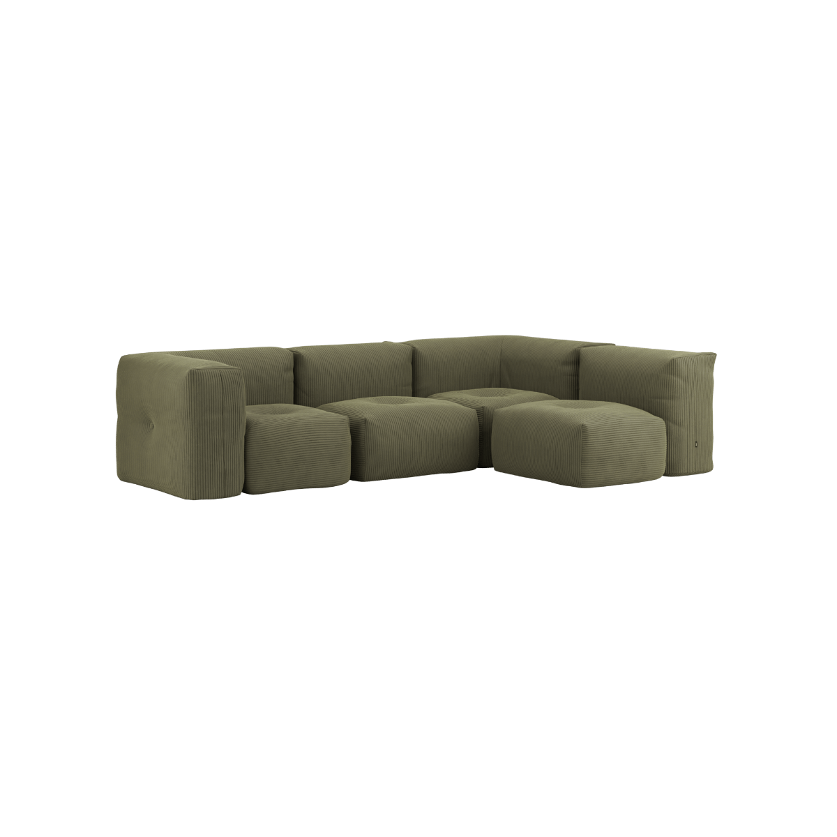 variant_8900629% | Soft Sofa Indoor - 4 Seater Corner Sofa - Corduroy Olive | SACKit
