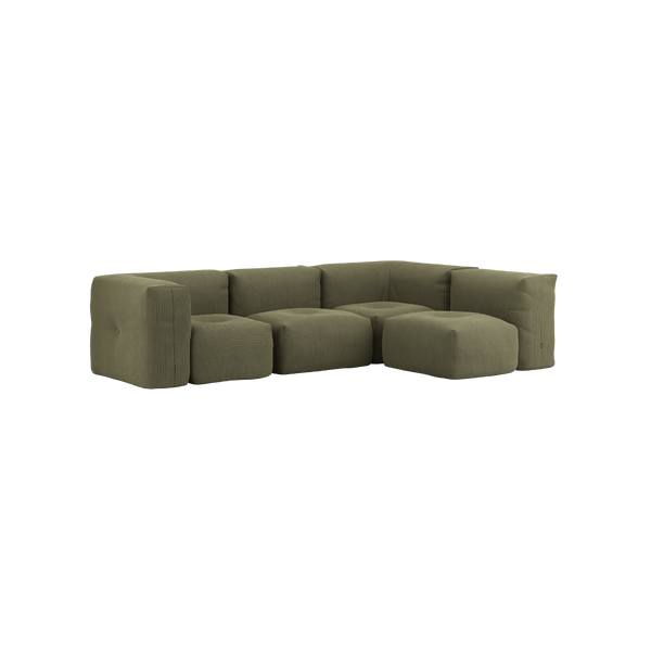 variant_8900629% | Soft Sofa Indoor - 4 Seater Corner Sofa - Corduroy Olive | SACKit
