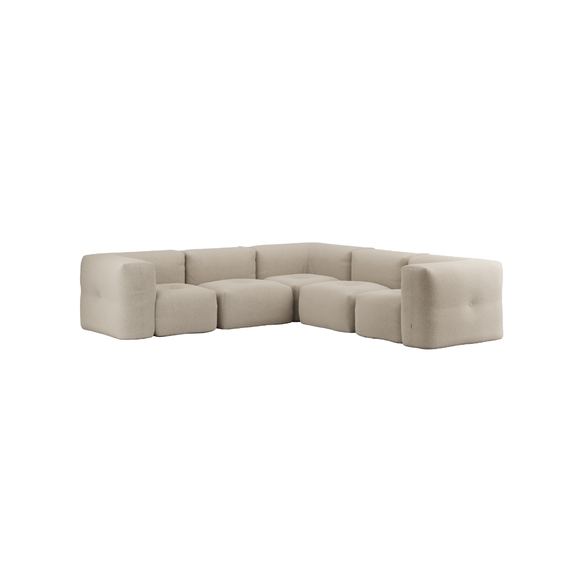variant_8900631% | Soft Sofa Indoor - 5 Seater Corner Sofa - Teddy Beige | SACKit