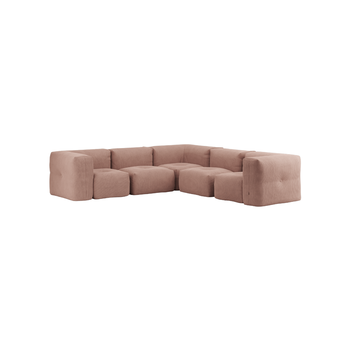 variant_8900634% | Soft Sofa Indoor - 5 Seater Corner Sofa - Corduroy Rose | SACKit