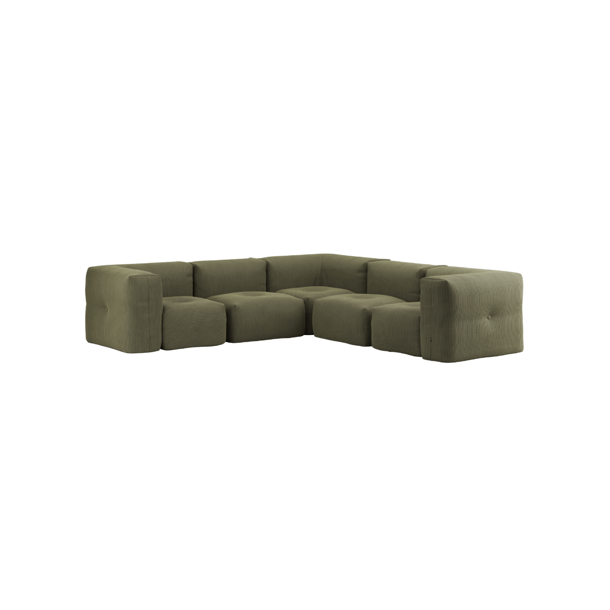 variant_8900635% | Soft Sofa Indoor - 5 Seater Corner Sofa - Corduroy Olive | SACKit