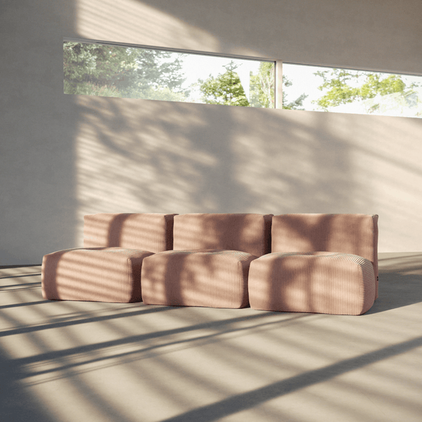 Soft Sofa Indoor - 3 Seater Open