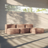  | Soft Sofa Indoor - 3 Seater Open - Corduroy Rose Med puf | SACKit