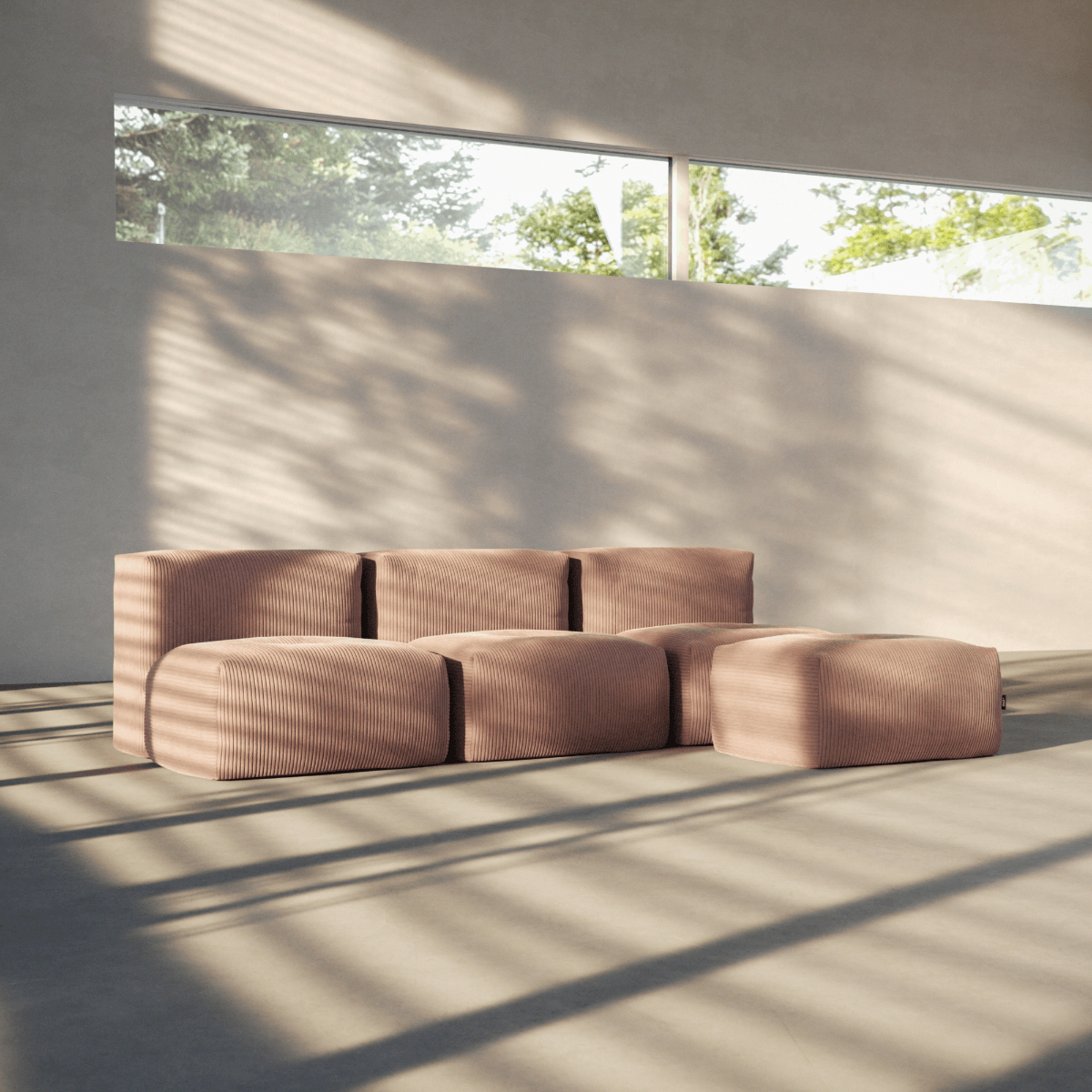  | Soft Sofa Indoor - Pouf - Corduroy Rose | SACKit