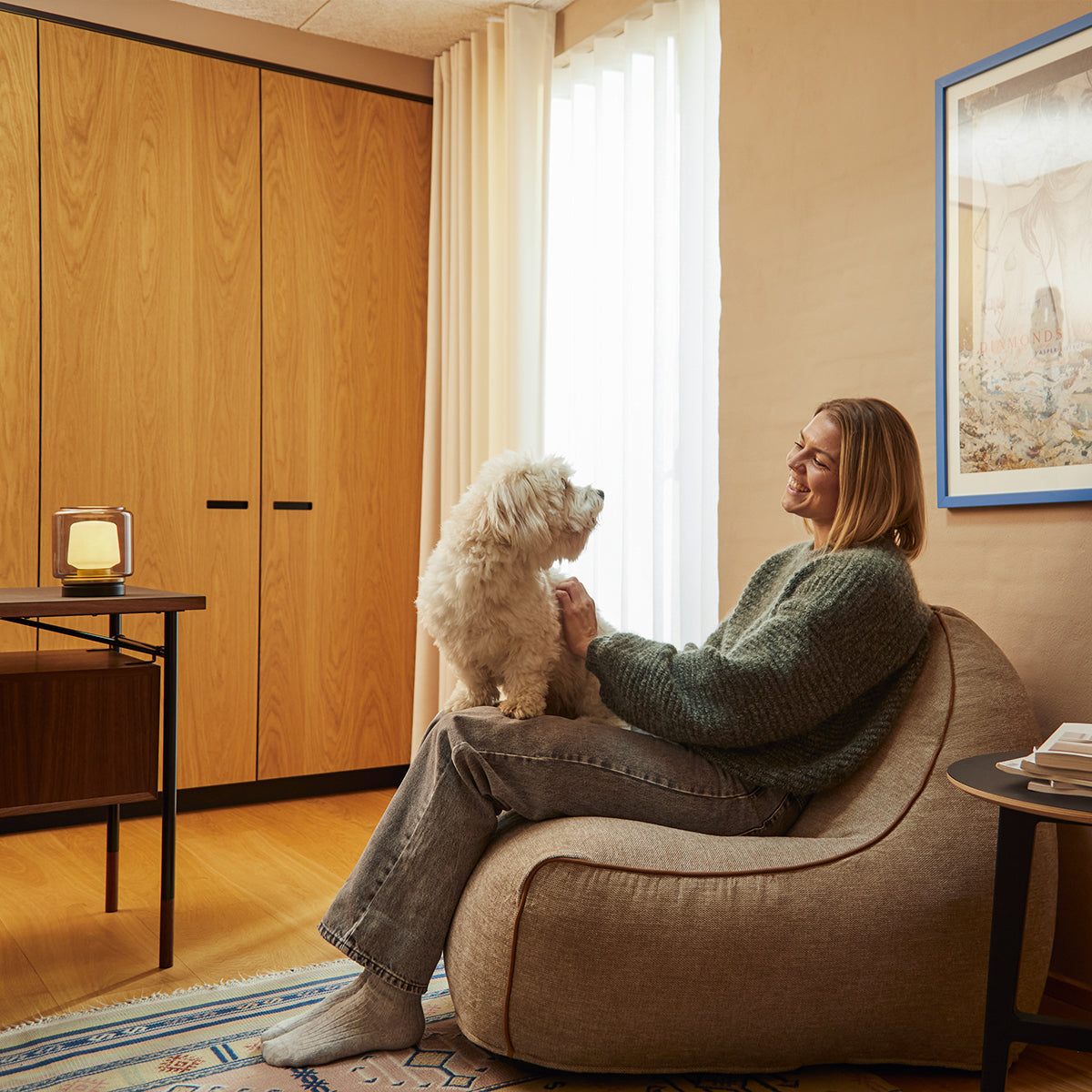 SACKit Chair & Pouf Indoor - Indendørs loungemøbel-sæt