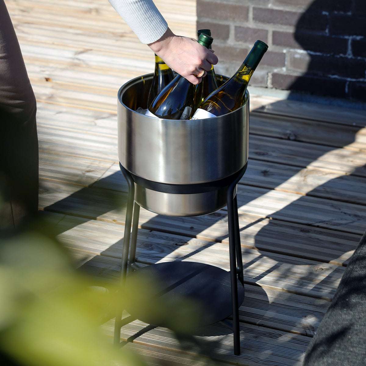Patio Accessory Stand Ø22 + Wine Bucket w/ Accessories | Patio Accessory Stand Ø22 + Wine Bucket w/ Accessories - | SACKit
