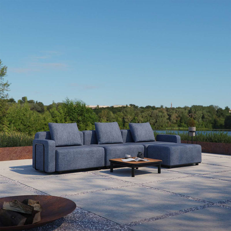 Cobana Lounge Sofa - 3 seater | Cobana Lounge Sofa - 3 seater - Kirra Olive Med armlæn Med puf | SACKit