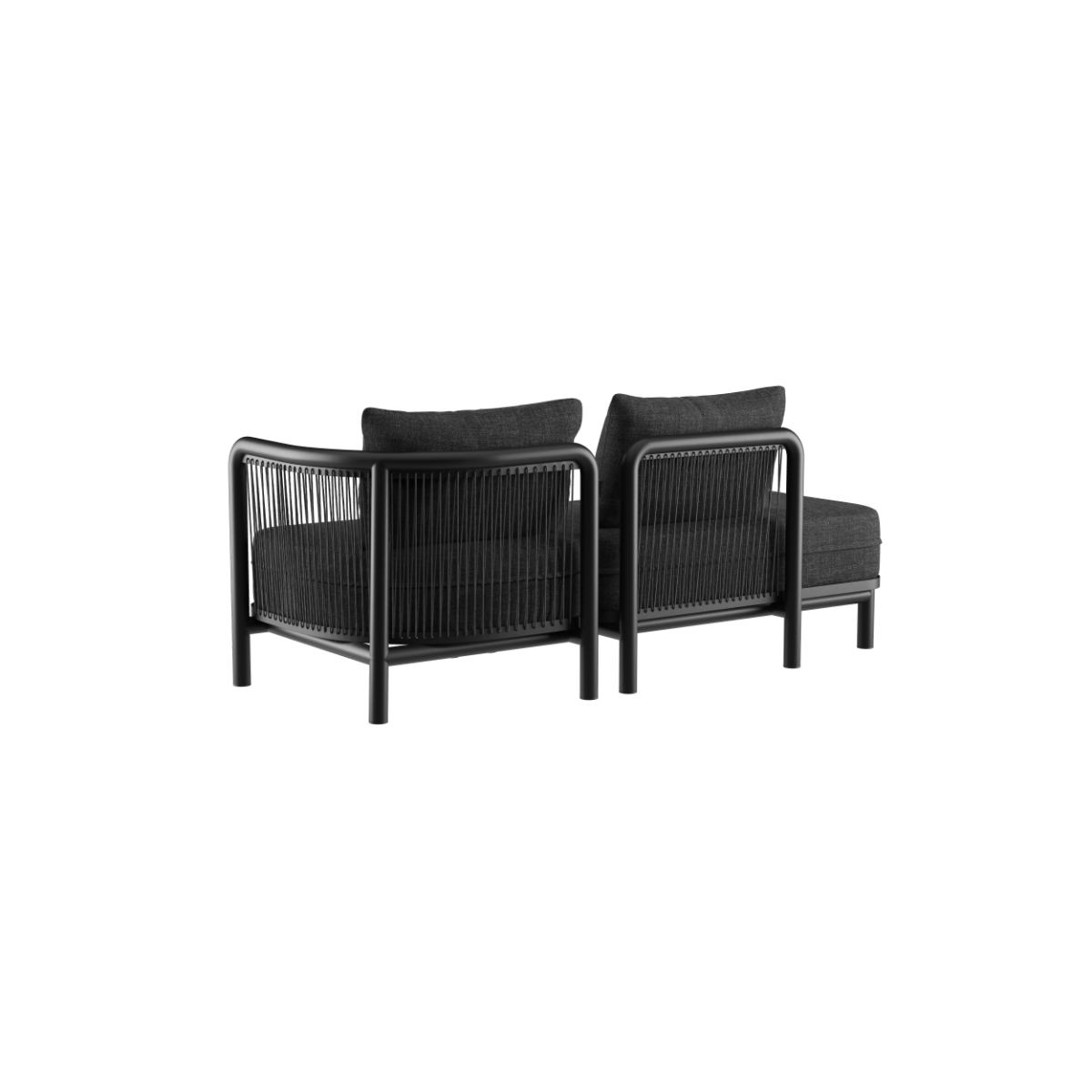  | Kirra Lounge Sofa - 2 pers. m. open end - Kirra Noir Højre | SACKit