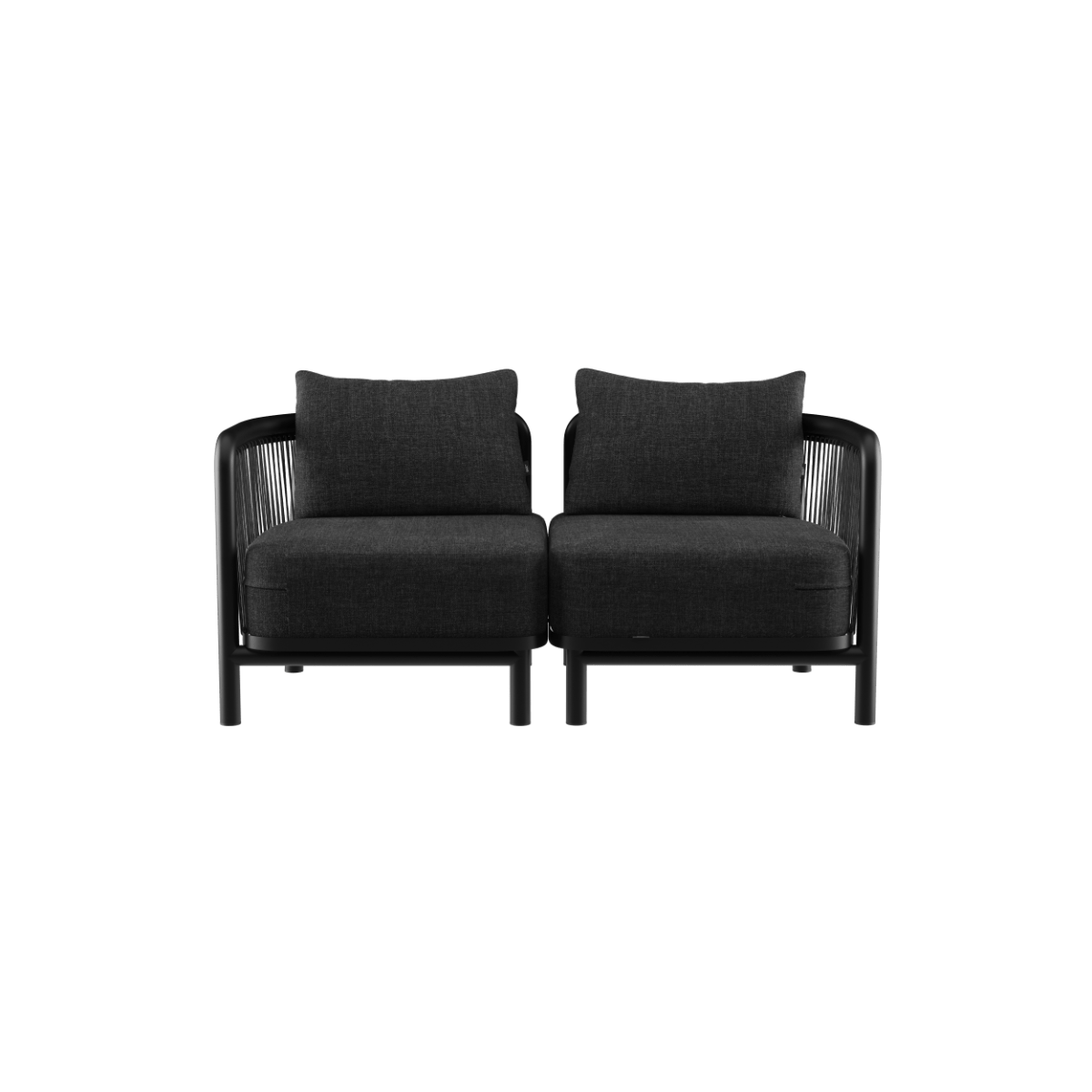  | Kirra Lounge Sofa - 2 pers. - Kirra Noir | SACKit