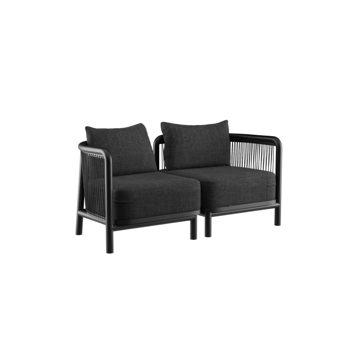  | Kirra Lounge Sofa - 2 pers. - Kirra Noir | SACKit