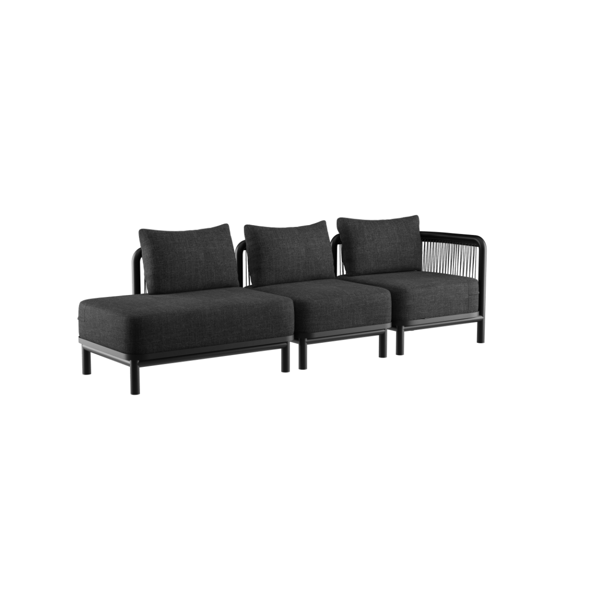  | Kirra Lounge Sofa - 3 pers. m. open end - Kirra Sand Højre | SACKit