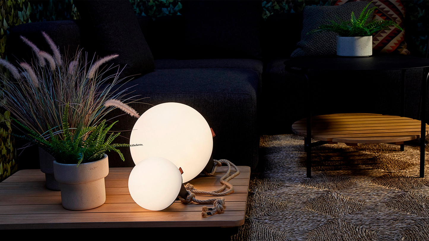 Light 155 - Udendørs/indendørs batteridreven lampe - Ø17 cm