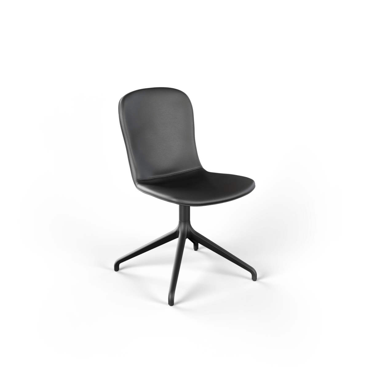  | Chair no. One S1 Black Swivel - TERRA Black Uden returdrej | SACKit