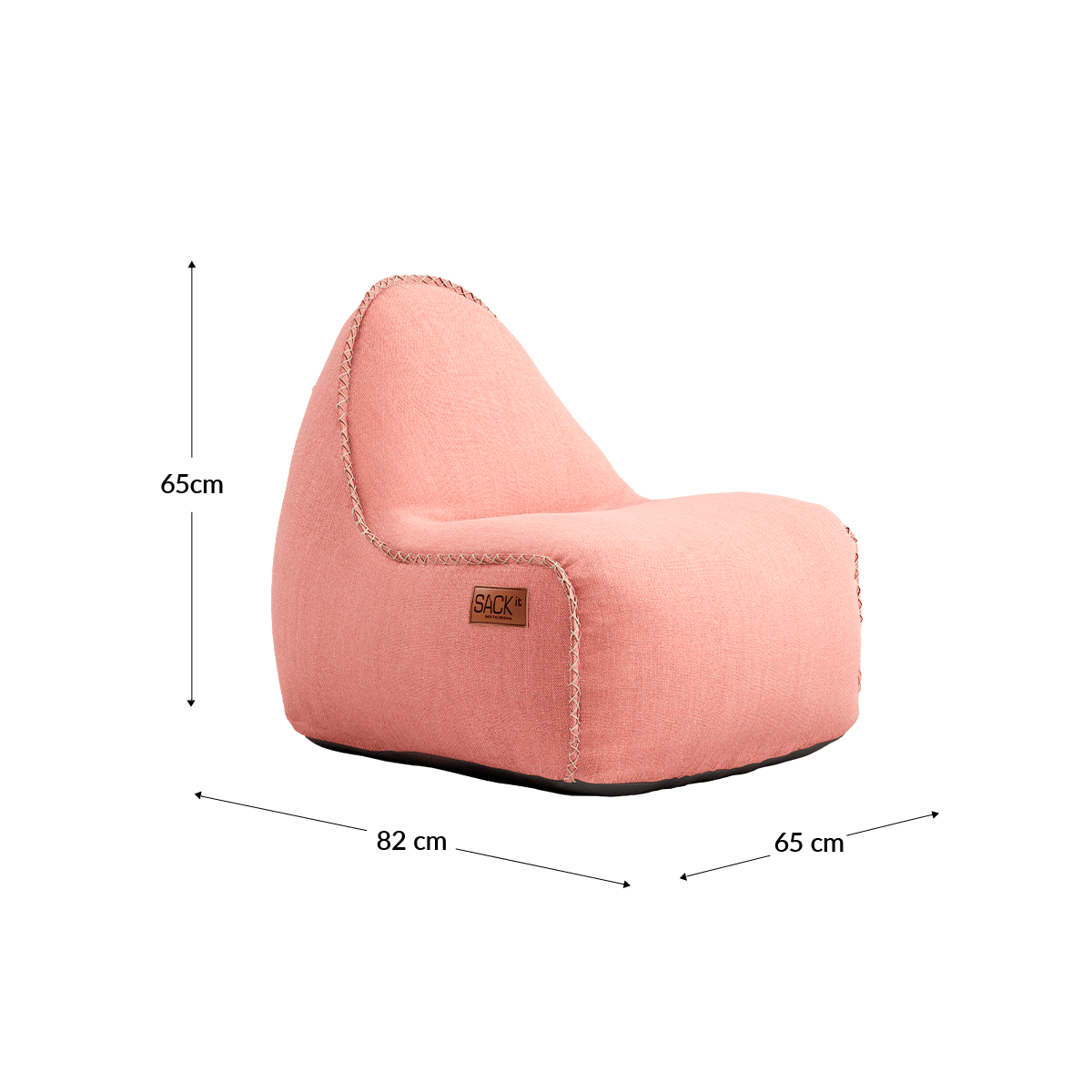  | Cobana Junior Lounge Chair & Pouf - Cobana Rose | SACKit