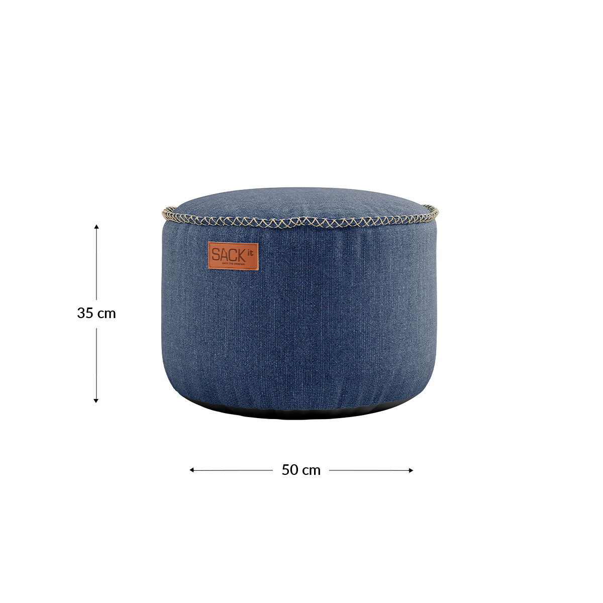  | Cobana Pouf - Kirra Indigo | SACKit