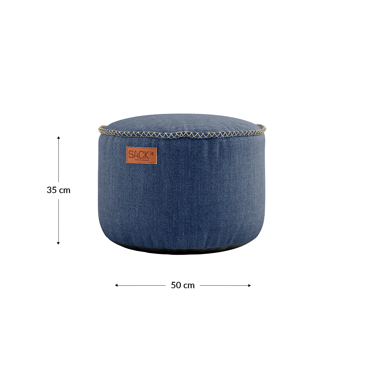  | Cobana Pouf + Patio Serving Tray - Kirra Indigo | SACKit | Cobana Pouf + Patio Serving Tray - Kirra Indigo | SACKit