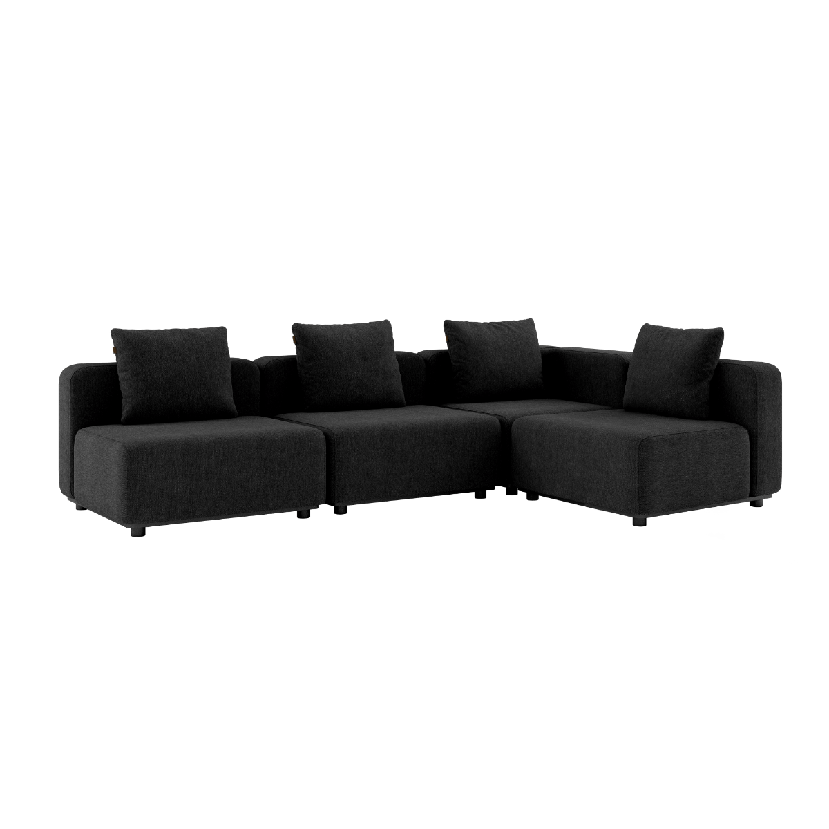  | Cobana Lounge Sofa - 5 pers. hjørnesofa [Contract] - Cobana Black Uden armlæn | SACKit