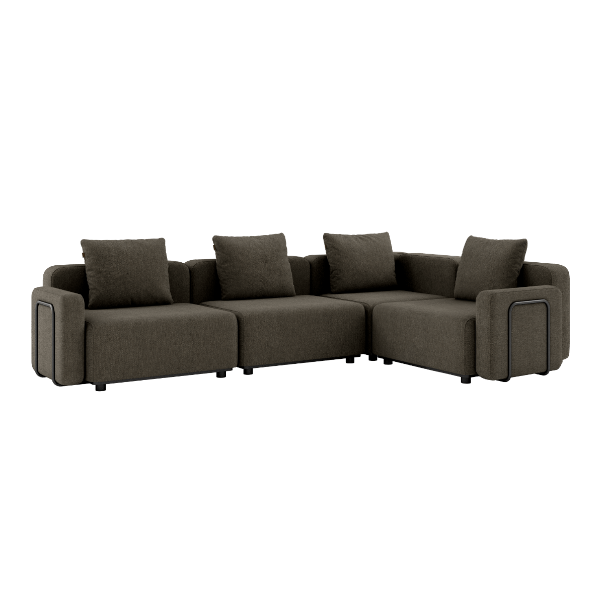  | Cobana Lounge Sofa - 5 pers. hjørnesofa [Contract] - Cobana Brown Med armlæn | SACKit