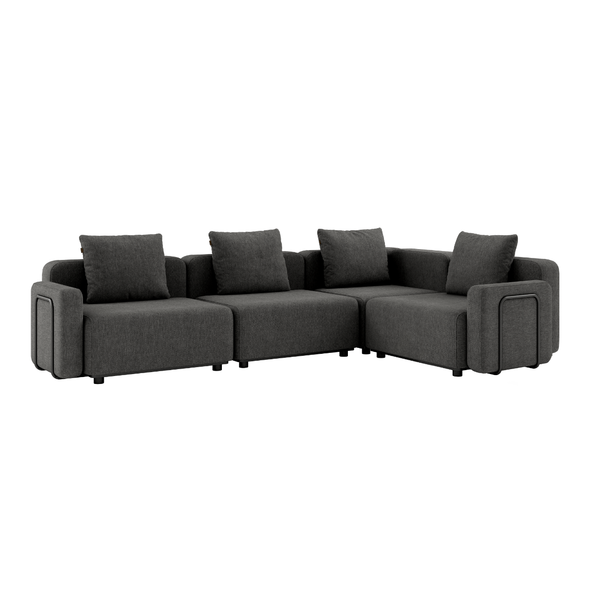  | Cobana Lounge Sofa - 5 pers. hjørnesofa [Contract] - Cobana Grey Med armlæn | SACKit