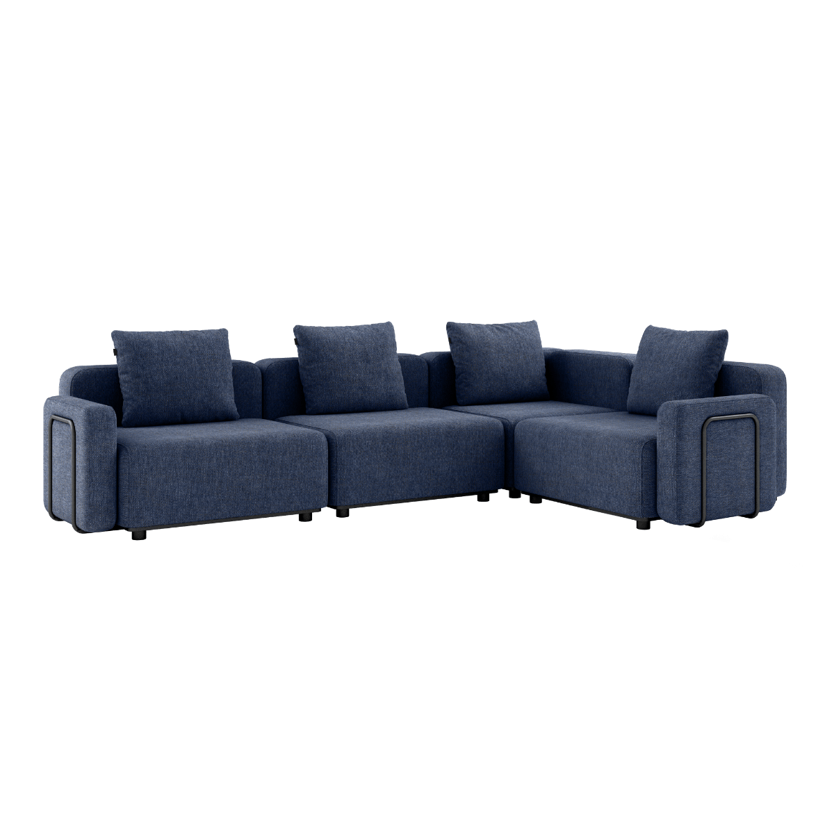  | Cobana Lounge Sofa - 5 pers. hjørnesofa - Kirra Indigo Med armlæn | SACKit