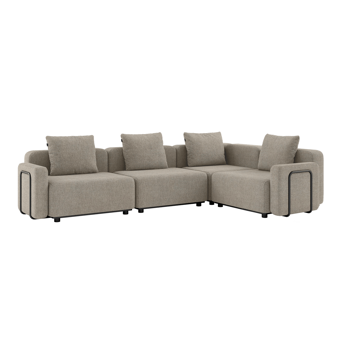  | Cobana Lounge Sofa - 5 pers. hjørnesofa [Contract] - Kirra Sand Med armlæn | SACKit