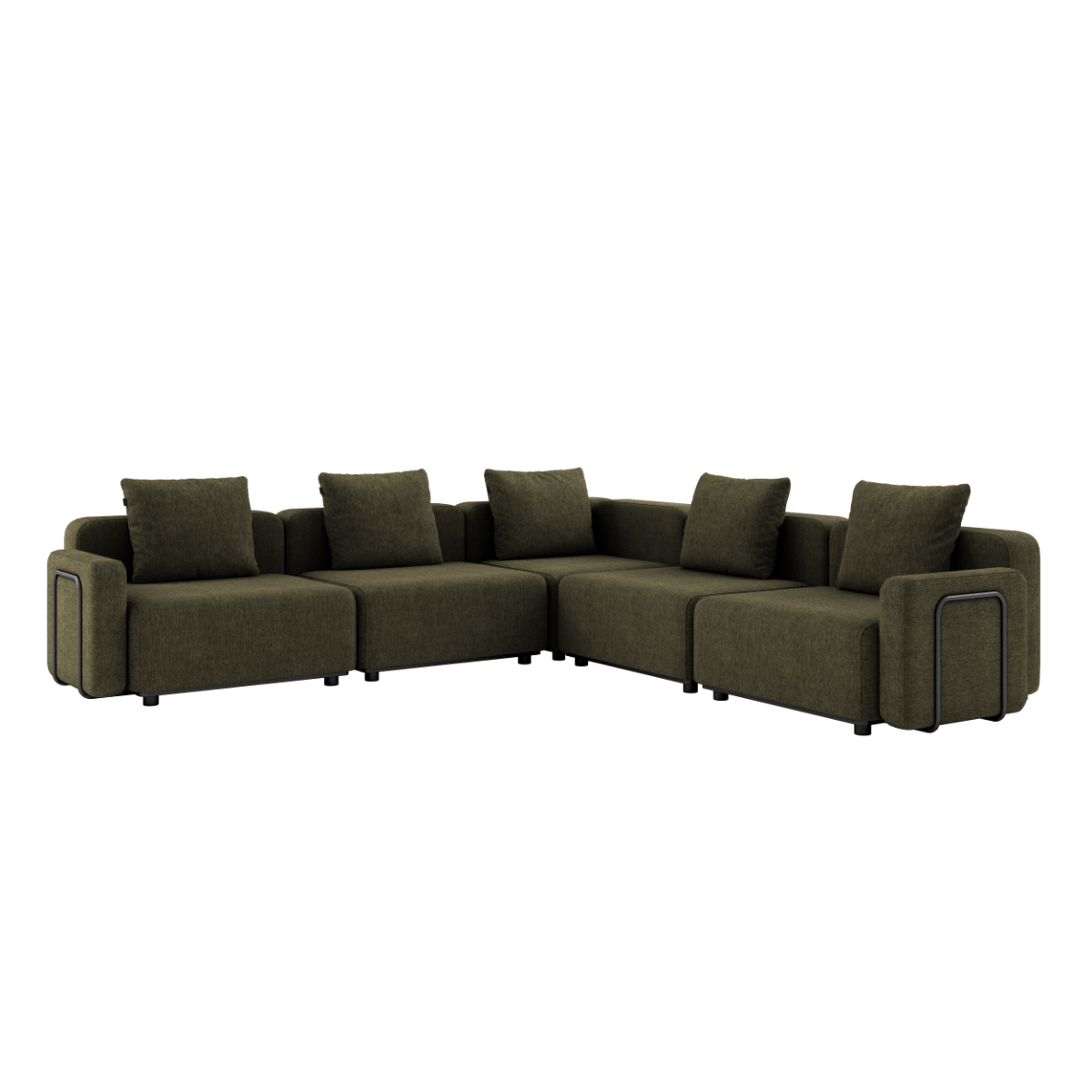  | Cobana Lounge Sofa - Hjørnesofa - Kirra Olive Med armlæn | SACKit