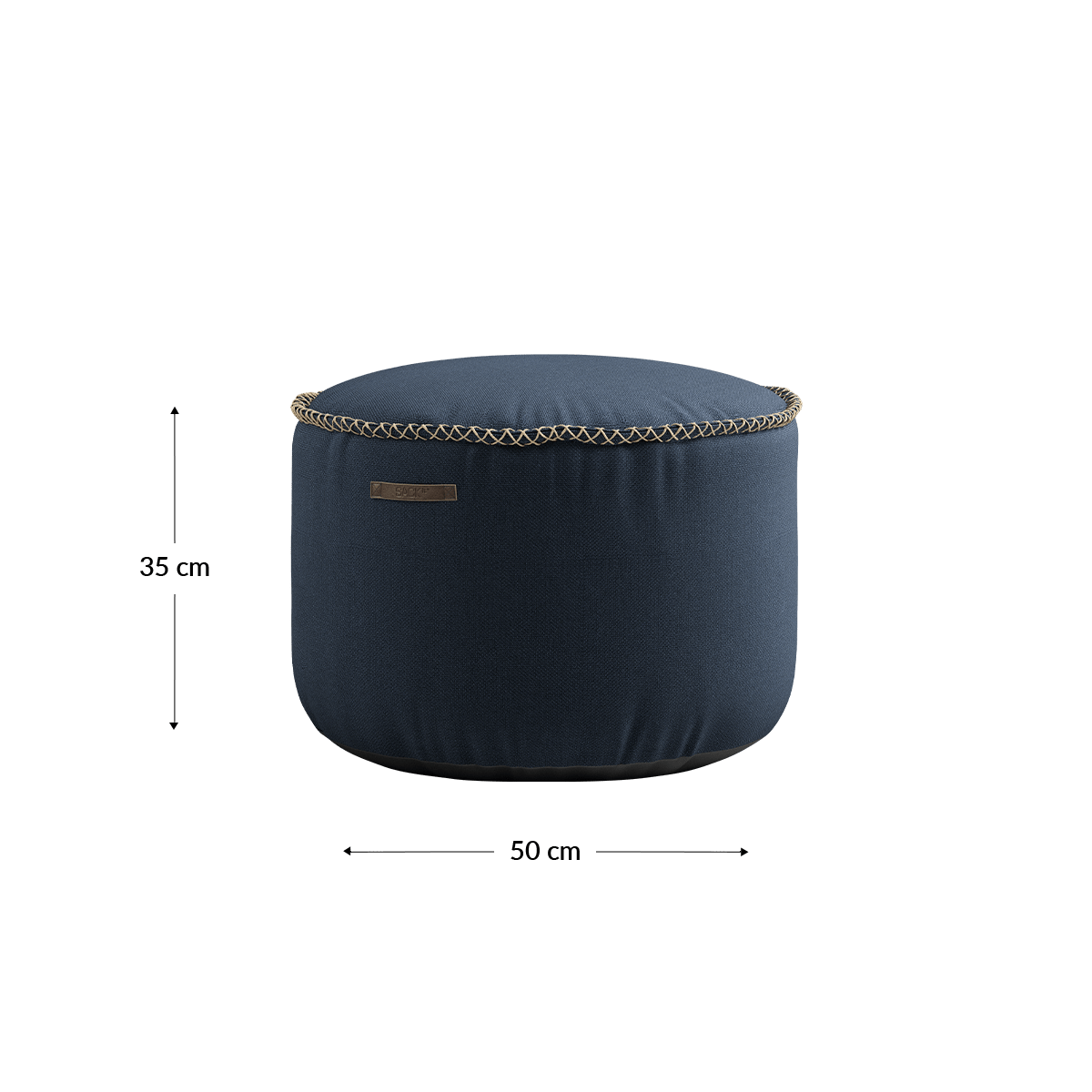  | Cura Pouf - Cura Dark Blue | SACKit