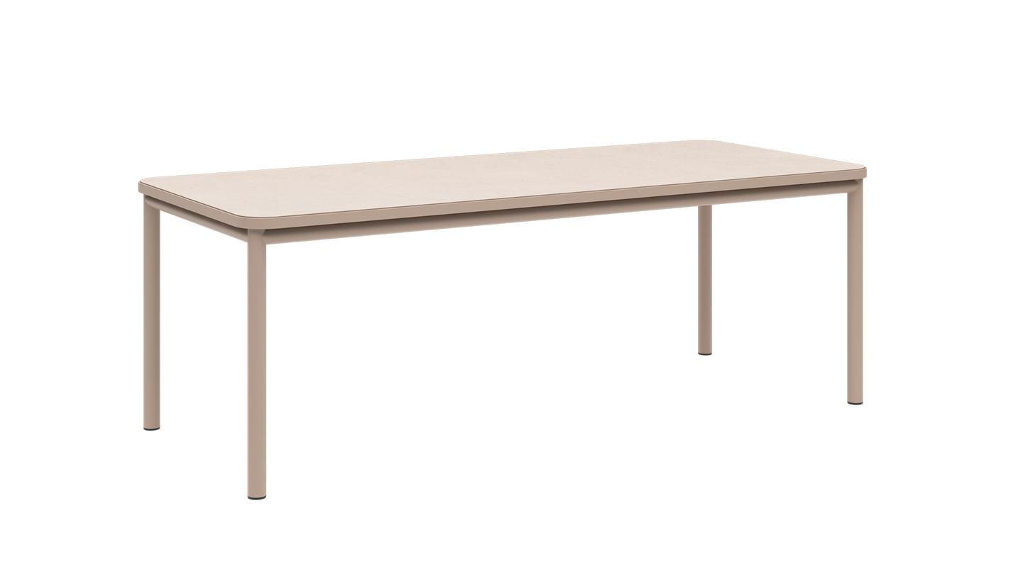 Kirra Dining Table 210x90 Ceramic - Elegant og vejrbestandigt udendørs spisebord med keramisk bordplade